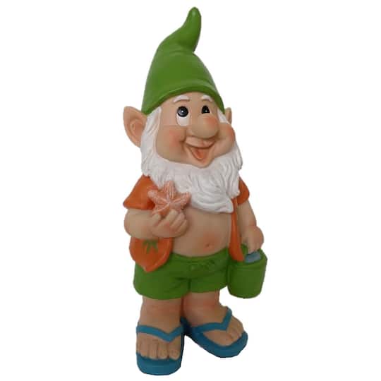 8" Beach Gnome With Starfish By Santasworkshop | Michaels®